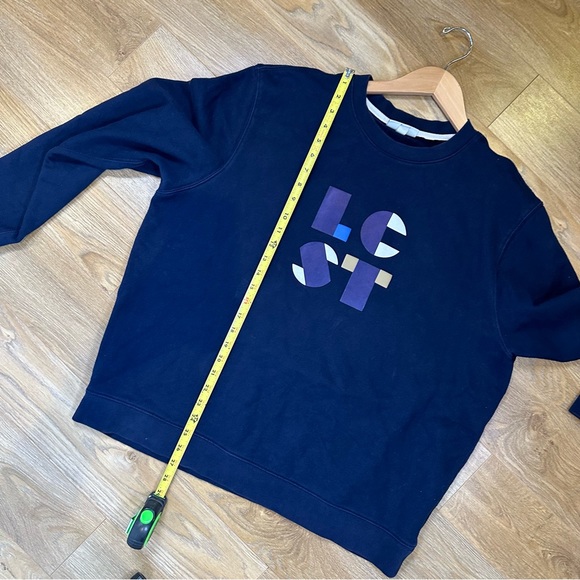 Lacoste Navy Logo Crewneck Sweatshirt SzXL - Picture 9 of 9